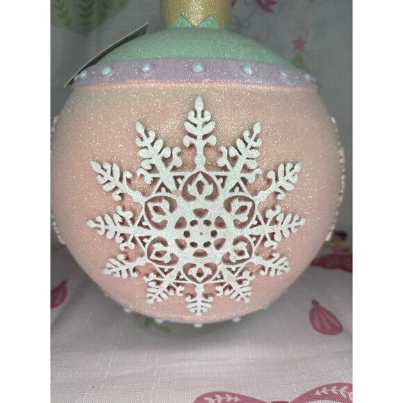 New Mrs. Claus' Bakery Pastel Pink Large Jumbo Ornament with Frosting - Picture 2 of 4